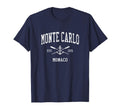 Monte Carlo Crossed Oars Boat Anchor T-Shirt - Aesthetic Graphic Men Women - T-Shirt, Sweatshirt, Hoodie