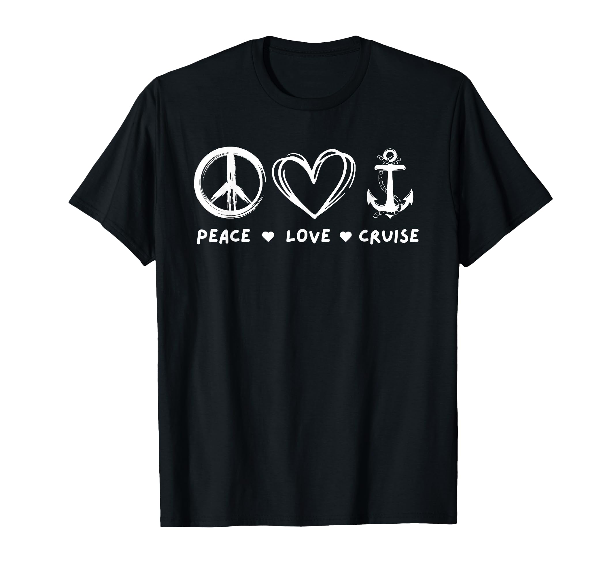 Peace Love Cruise Ocean Family T-Shirt - Casual Everyday Wear Men Women - T-Shirt, Sweatshirt, Hoodie
