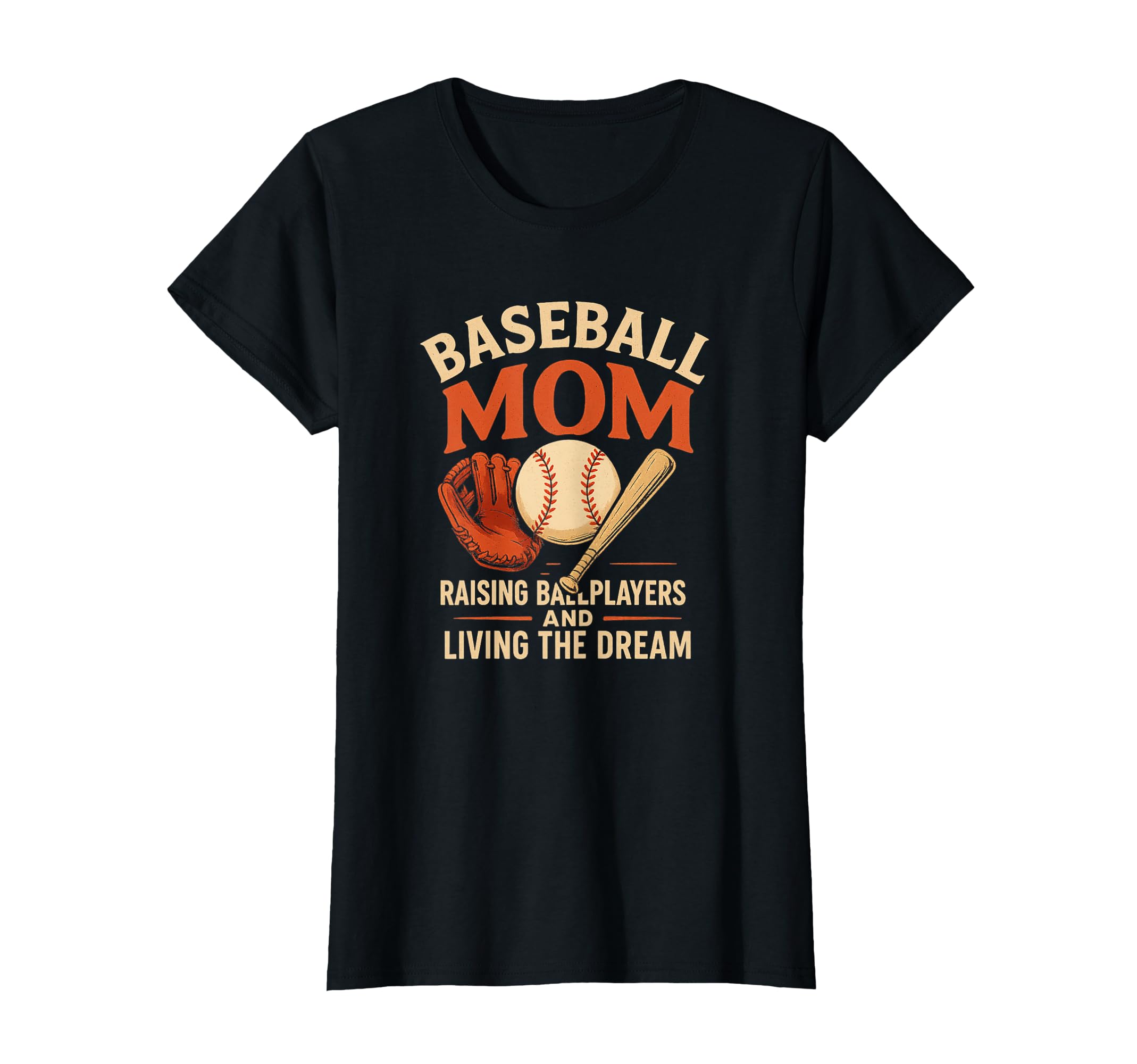 Baseball Mom Life Raising T-Shirt - Fun Novelty Design for Adults - T-Shirt, Sweatshirt, Hoodie