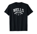 Wells Maine Me Distressed 207 Gifts T-Shirt - Minimalist Print for Adults - T-Shirt, Sweatshirt, Hoodie