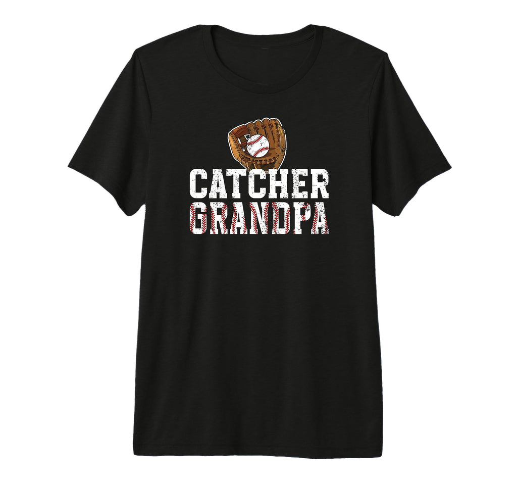 Mens Baseball Catcher Grandpa Baseball T-Shirt - Trendy Graphic for Adults - T-Shirt, Sweatshirt, Hoodie