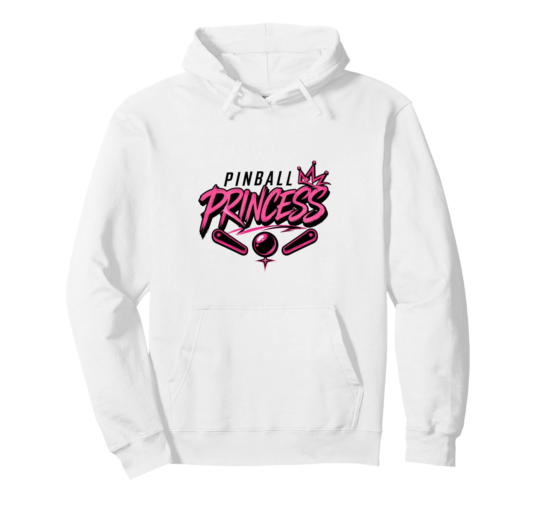 Pinball Princess Machines Funny Arcade Hoodie - Unique Graphic Men Women - T-Shirt, Sweatshirt, Hoodie