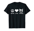 Peace Love Yorkie T-Shirt - Graphic Print for Adults - T-Shirt, Sweatshirt, Hoodie