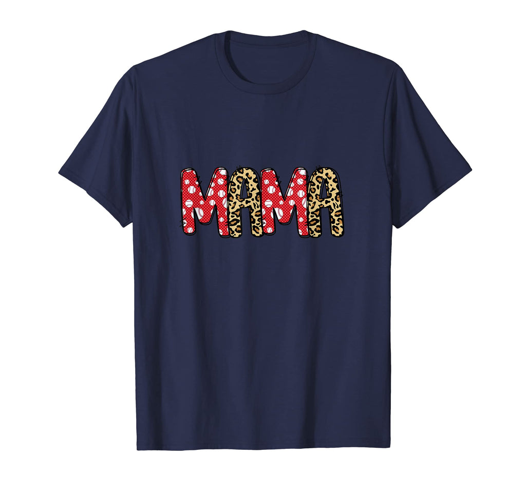 Baseball Mama Big Letters Leopard T-Shirt - Trendy Graphic Men Women - T-Shirt, Sweatshirt, Hoodie
