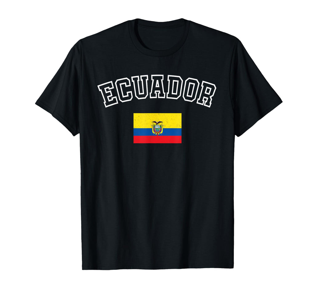 Ecuador Flag Distressed Heritage T-Shirt - Unique Graphic for Adults - T-Shirt, Sweatshirt, Hoodie