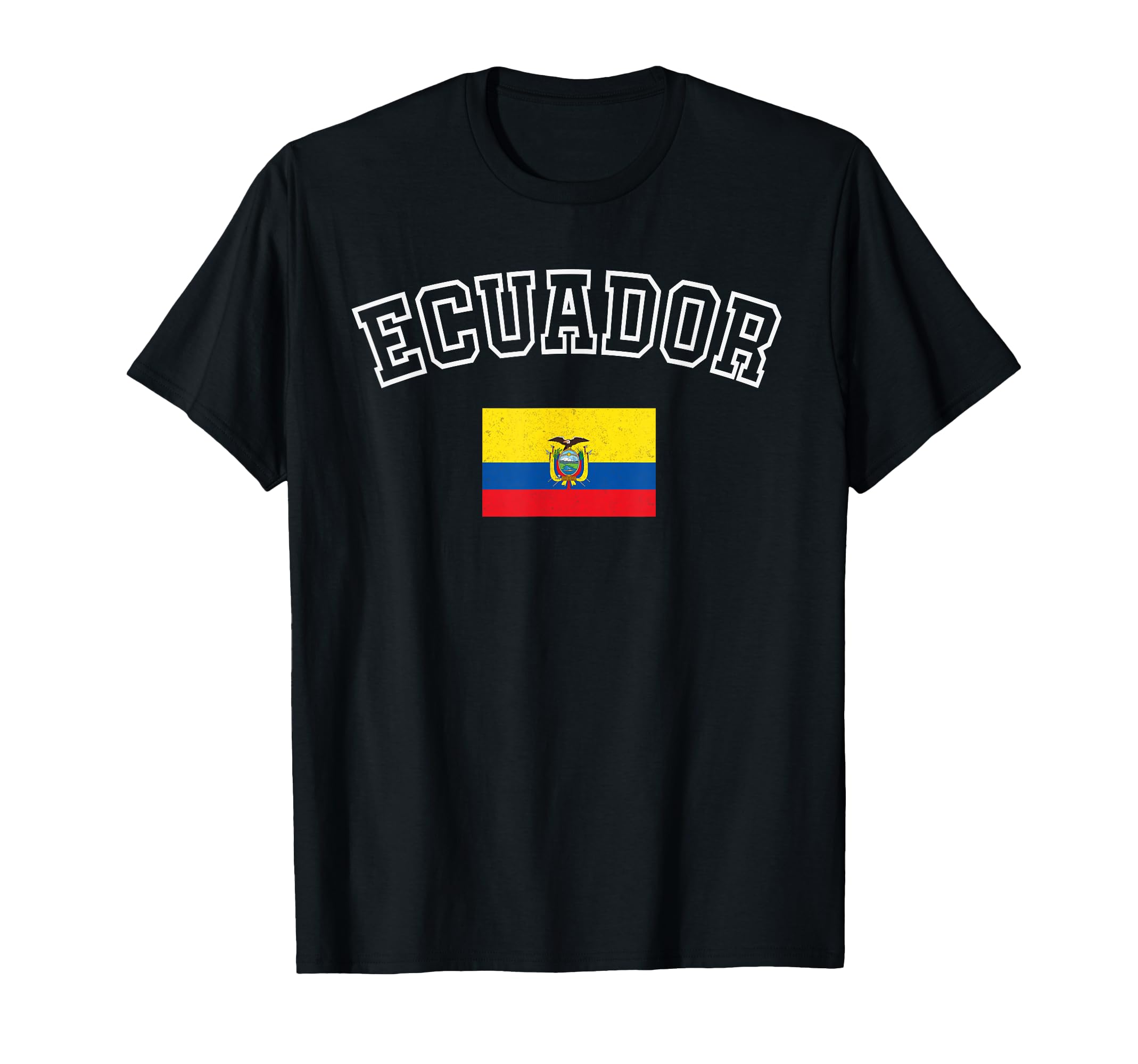 Ecuador Flag Distressed Heritage T-Shirt - Unique Graphic for Adults - T-Shirt, Sweatshirt, Hoodie