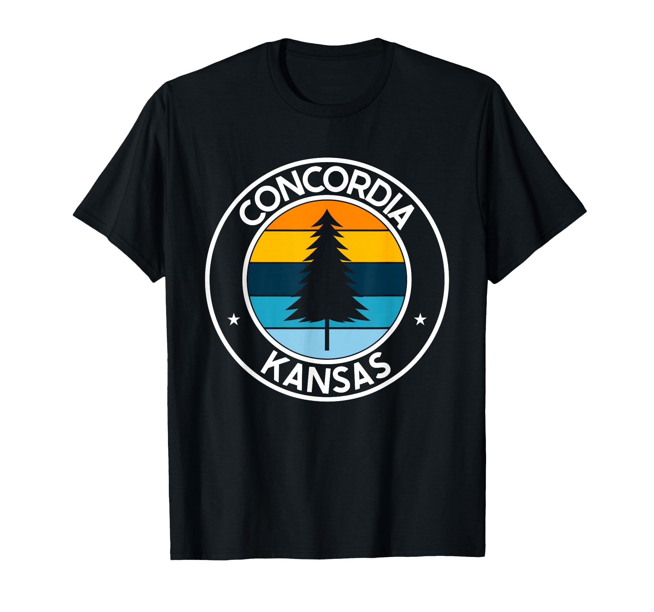 Concordia Kansas Ks Tree Sunset T-Shirt - Streetwear Style Men Women - T-Shirt, Sweatshirt, Hoodie