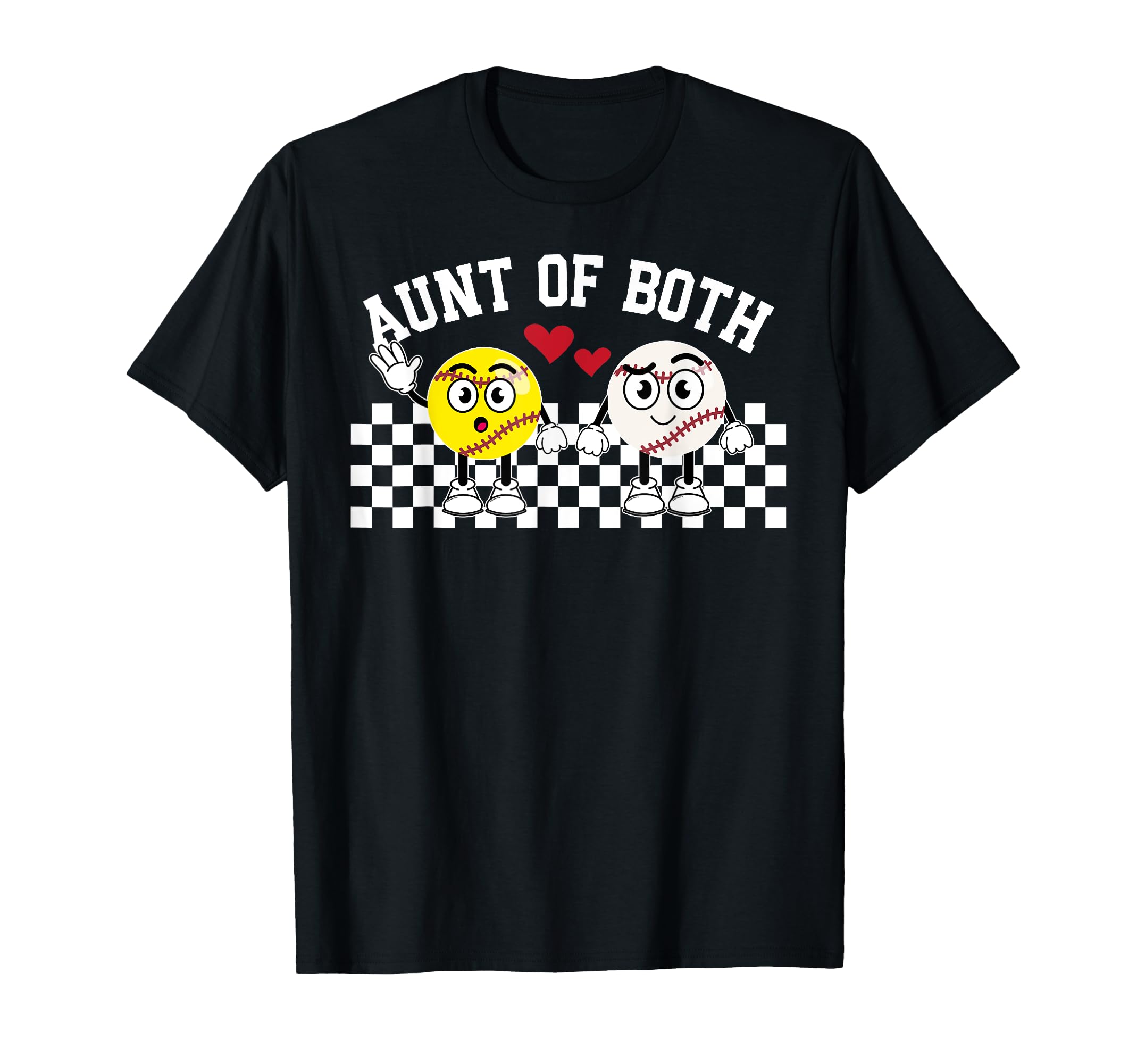 Aunt Both Proud Softball Baseball Aunt T-Shirt - Minimalist Print Men Women - T-Shirt, Sweatshirt, Hoodie