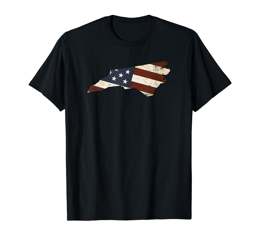 North Carolina Usa Flag Pride T-Shirt - Fun Novelty Design Unisex - T-Shirt, Sweatshirt, Hoodie