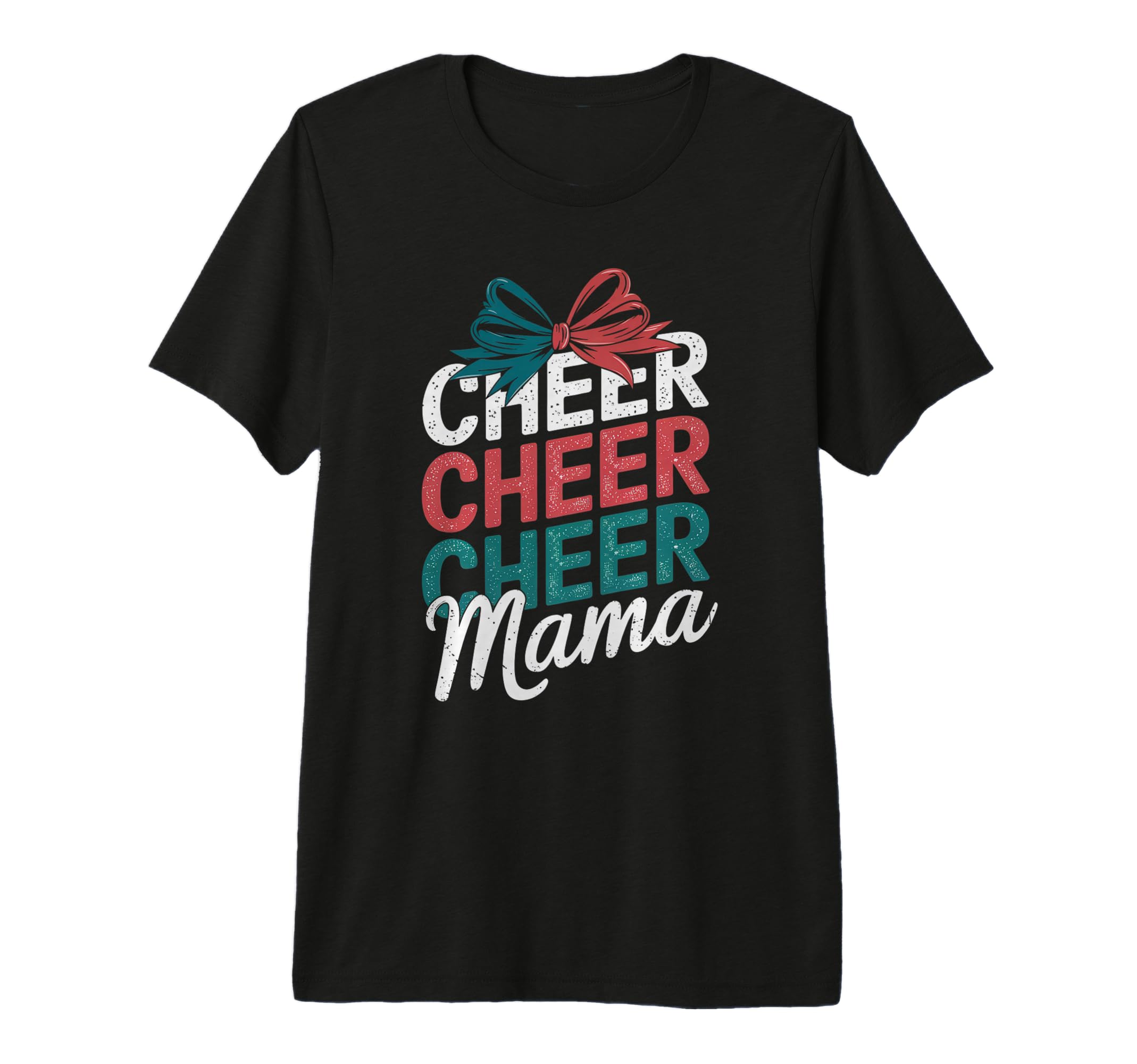 Cheer Mom Mother Bow Cheerleader T-Shirt - Casual Everyday Wear Unisex - T-Shirt, Sweatshirt, Hoodie