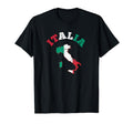 Italy Map And Flag Souvenir Distressed T-Shirt - Custom Art Print Unisex - T-Shirt, Sweatshirt, Hoodie