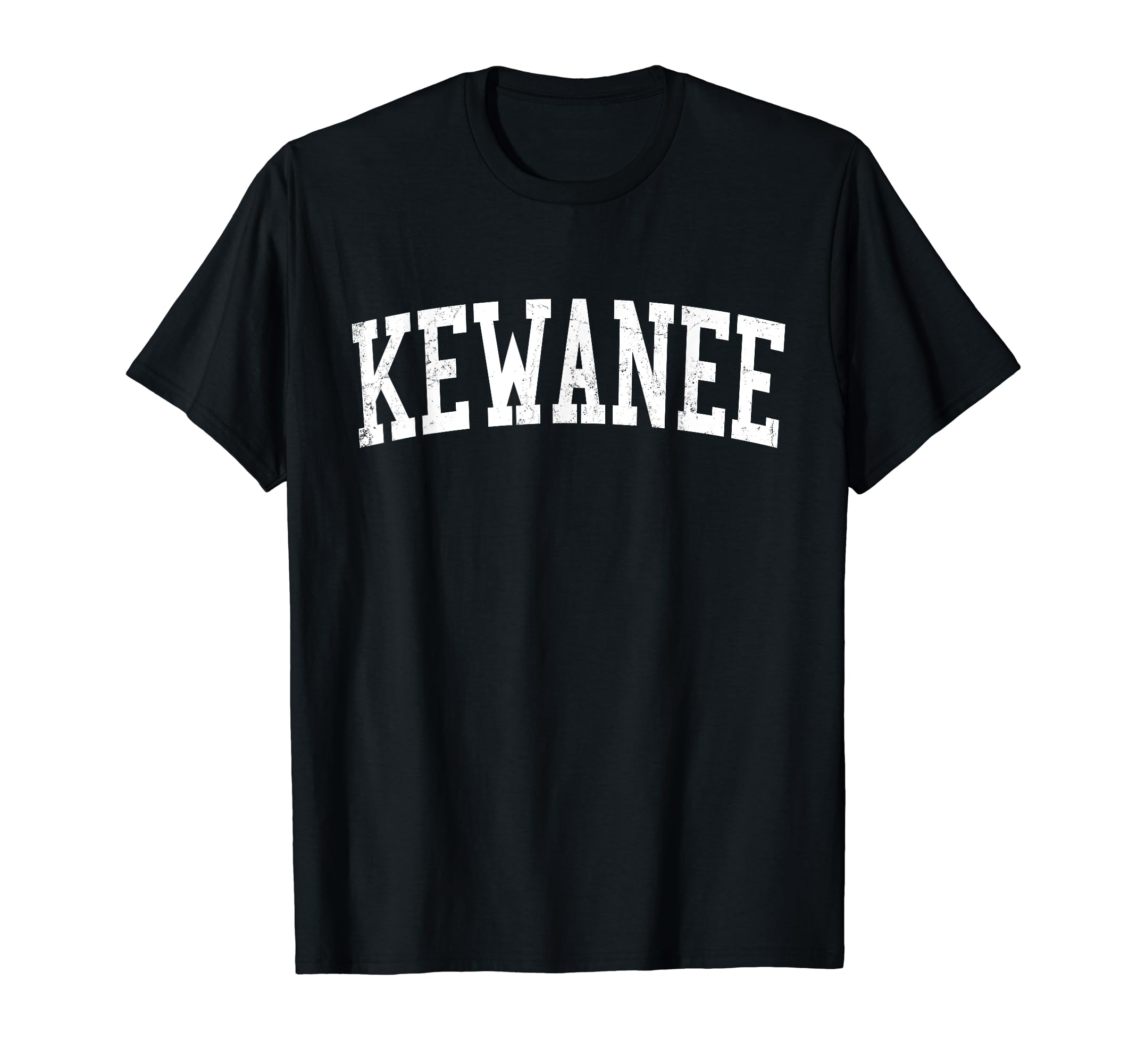 Kewanee Il Distressed White Varsity T-Shirt - Graphic Print for Adults - T-Shirt, Sweatshirt, Hoodie