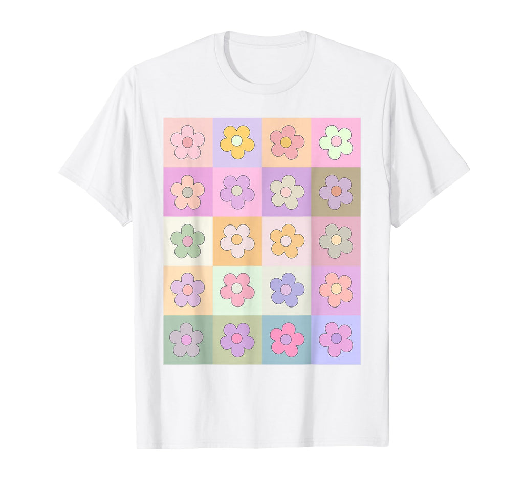 Danish Pastel Aesthetic Daisy Flower T-Shirt - Aesthetic Graphic Men Women - T-Shirt, Sweatshirt, Hoodie