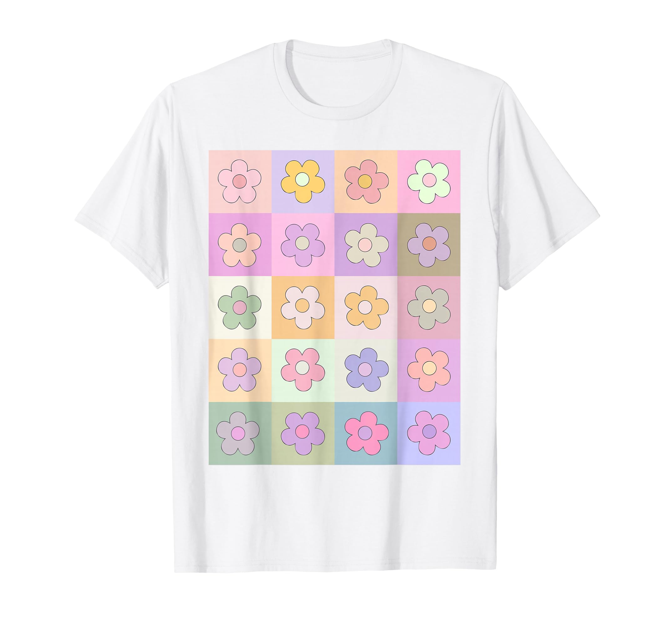 Danish Pastel Aesthetic Daisy Flower T-Shirt - Aesthetic Graphic Men Women - T-Shirt, Sweatshirt, Hoodie