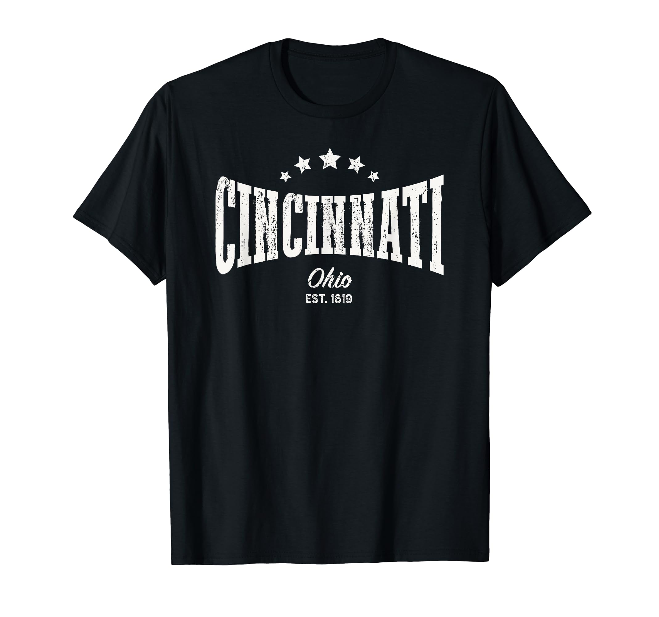 Cincinnati Oh Distressed Home City Pride T-Shirt - Aesthetic Graphic Unisex - T-Shirt, Sweatshirt, Hoodie