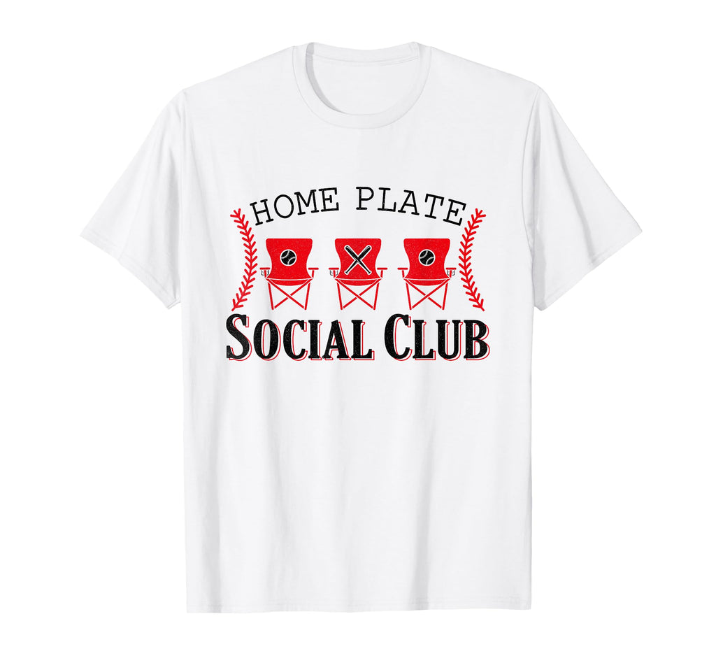 Home Plate Social Club Softball Season T-Shirt - Graphic Print for Adults - T-Shirt, Sweatshirt, Hoodie