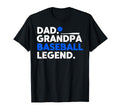 Dad Grandpa Baseball Legend Player T-Shirt - Custom Art Print Men Women - T-Shirt, Sweatshirt, Hoodie