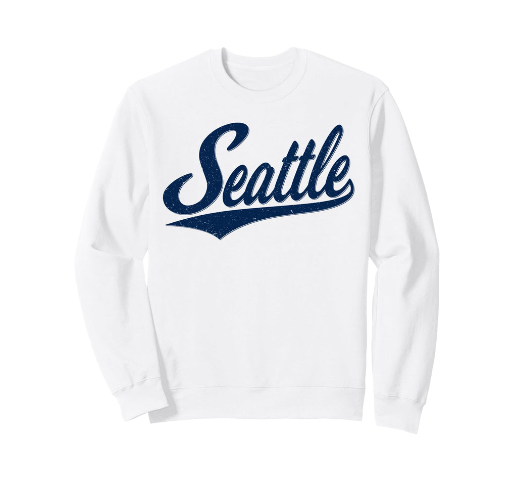 Seattle Washington Varsity Script Sweatshirt - Casual Everyday Wear Unisex - T-Shirt, Sweatshirt, Hoodie