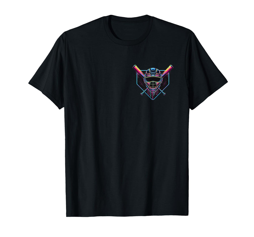 Dripping Baseball Catcher Mask Baseball T-Shirt - Novelty Apparel Unisex - T-Shirt, Sweatshirt, Hoodie
