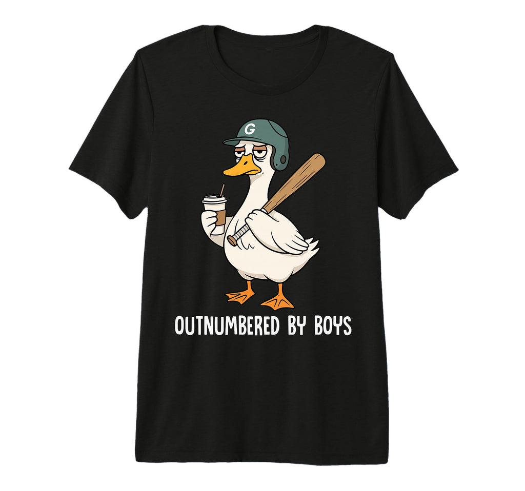Funny Goose Baseball Mom Coffee T-Shirt - Fun Novelty Design Unisex - T-Shirt, Sweatshirt, Hoodie