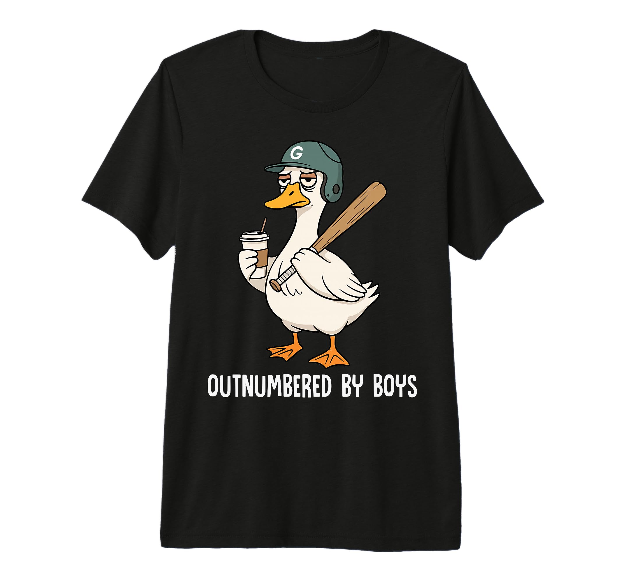 Funny Goose Baseball Mom Coffee T-Shirt - Fun Novelty Design Unisex - T-Shirt, Sweatshirt, Hoodie