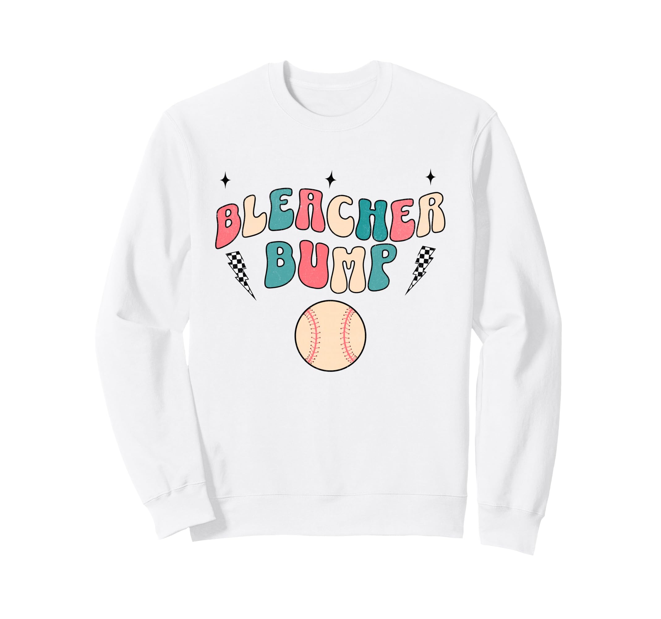 Bleacher Bump Baseball Pregnancy Sweatshirt - Minimalist Print Men Women - T-Shirt, Sweatshirt, Hoodie