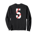 Baseball Mom 5 Jersey Baseball Player Sweatshirt - Minimalist Print Unisex - T-Shirt, Sweatshirt, Hoodie