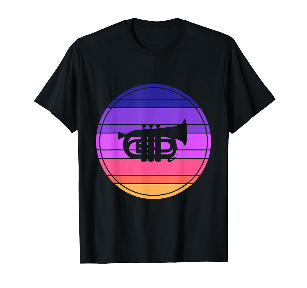 Trumpet Player Sunset Jazz Band T-Shirt - Trendy Graphic for Adults - T-Shirt, Sweatshirt, Hoodie