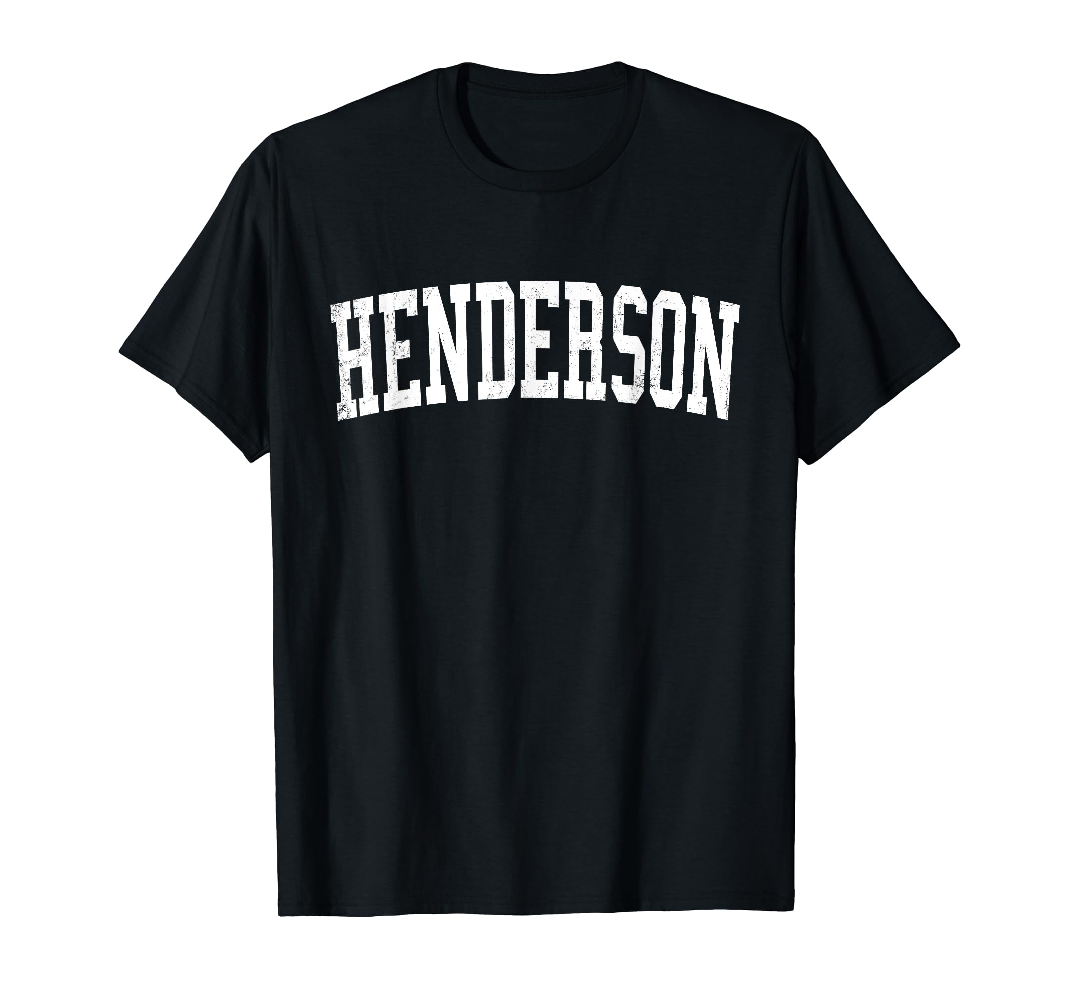 Henderson Nv Distressed White Varsity T-Shirt - Novelty Apparel for Adults - T-Shirt, Sweatshirt, Hoodie