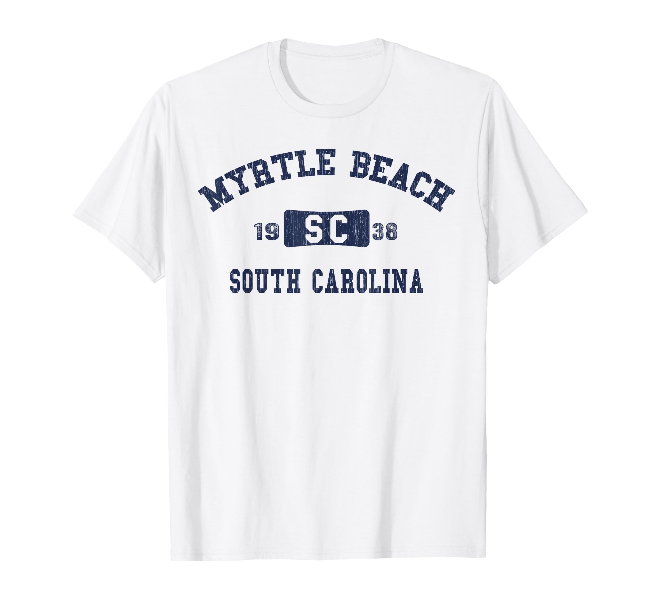 Distressed Myrtle Beach South Carolina T-Shirt - Novelty Apparel Unisex - T-Shirt, Sweatshirt, Hoodie