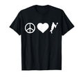 Peace Love Lacrosse T-Shirt - Graphic Print Unisex - T-Shirt, Sweatshirt, Hoodie