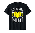 Softball Mimi Heart Grandma Mimi T-Shirt - Graphic Print for Adults - T-Shirt, Sweatshirt, Hoodie