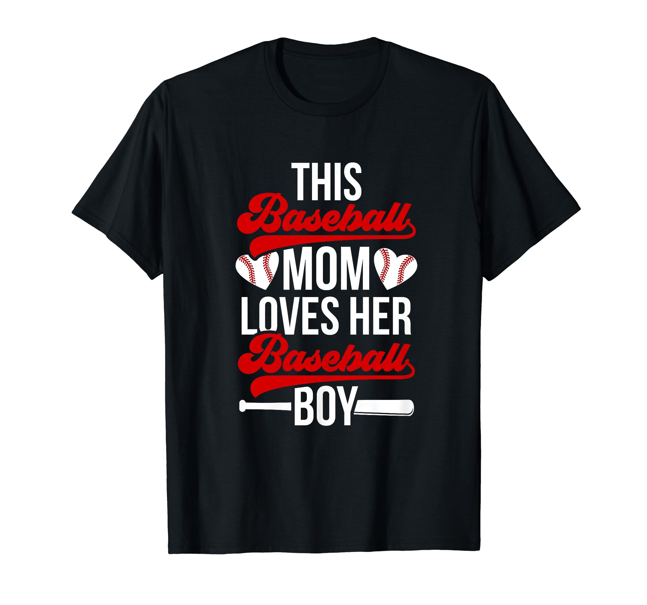 Proud Baseball Mom Baseball Player T-Shirt - Minimalist Print for Adults - T-Shirt, Sweatshirt, Hoodie