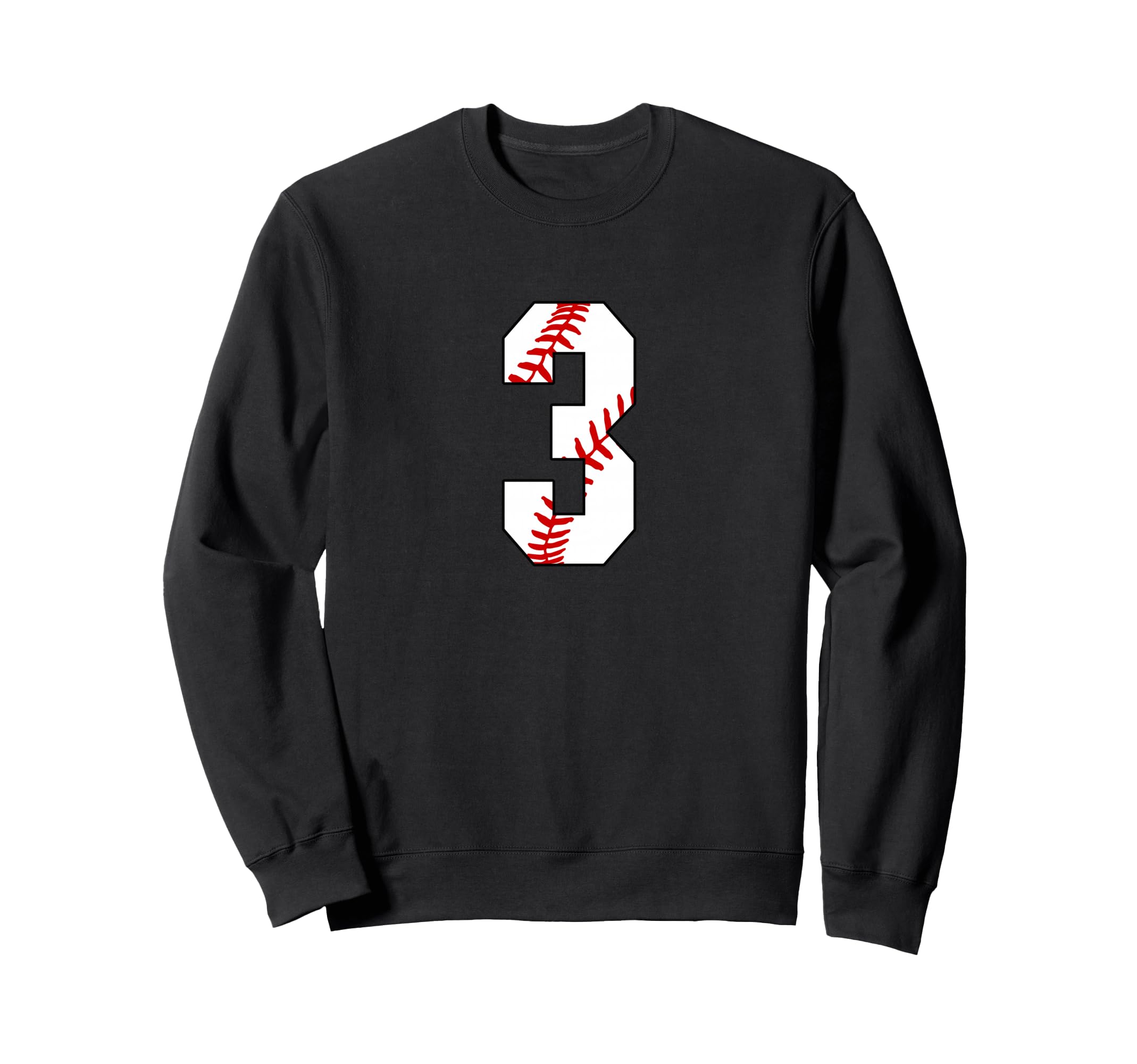 3 Baseball Laces Baseball Player Mom Sweatshirt - Graphic Print Men Women - T-Shirt, Sweatshirt, Hoodie