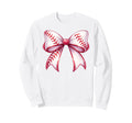 Baseball Bow Baseball Mom Mama Sweatshirt - Aesthetic Graphic Unisex - T-Shirt, Sweatshirt, Hoodie