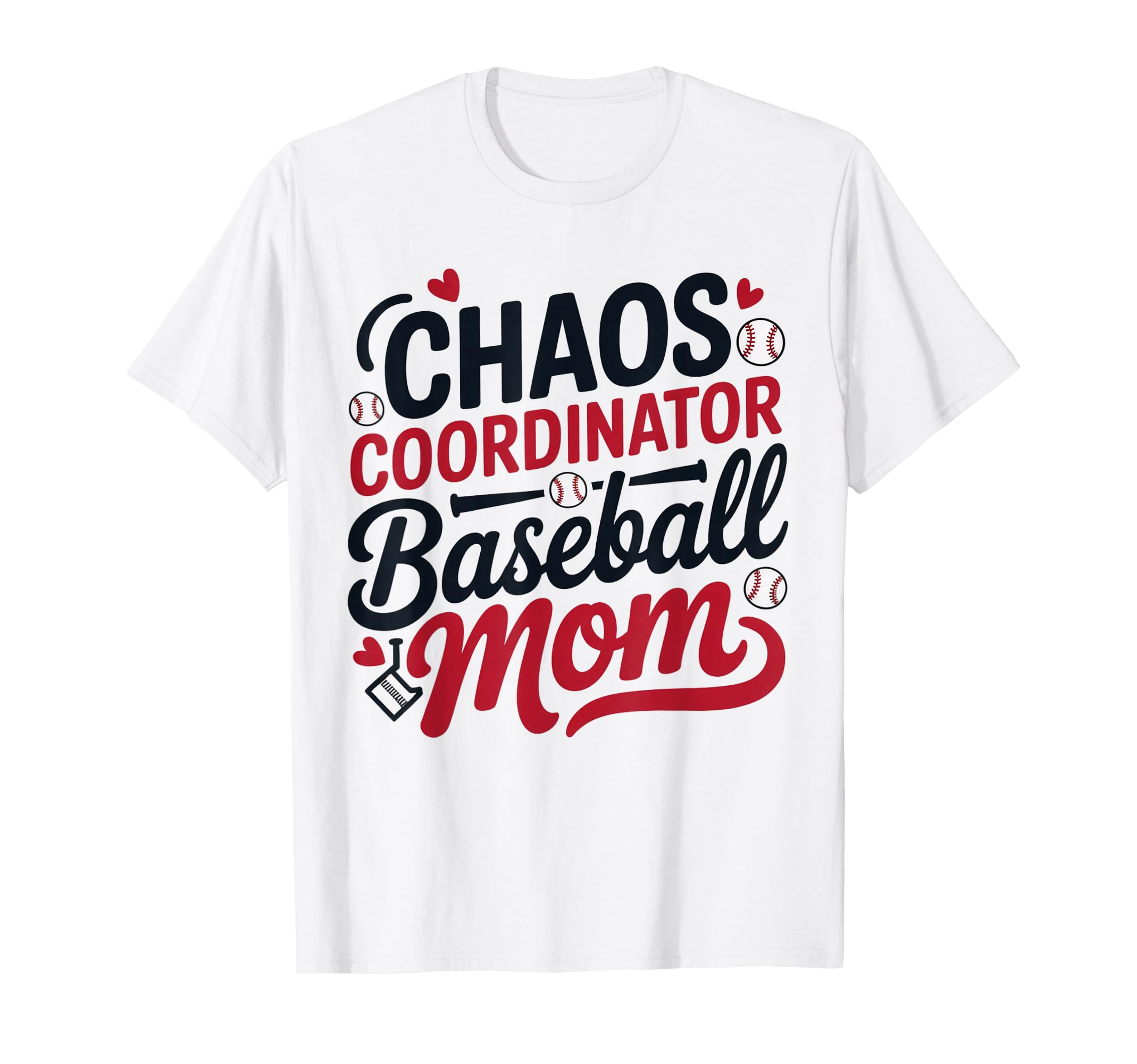 Chaos Coordinator Baseball Mom Funny T-Shirt - Custom Art Print for Adults - T-Shirt, Sweatshirt, Hoodie