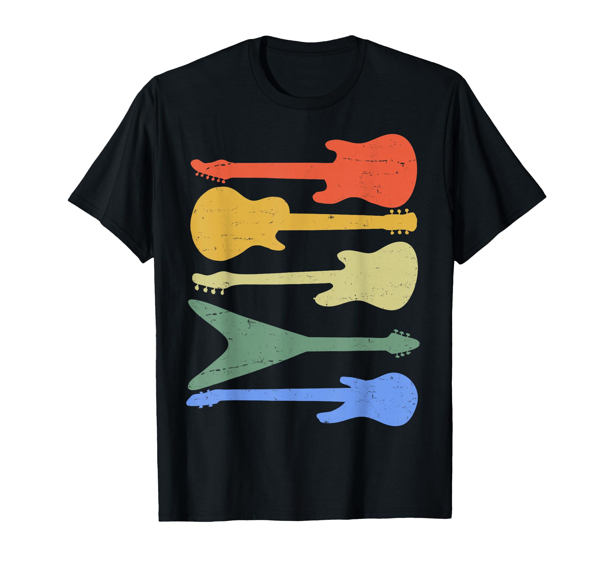 Guitar Guitars Music Band Guitarist T-Shirt - Trendy Graphic for Adults - T-Shirt, Sweatshirt, Hoodie