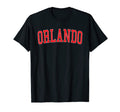 Orlando Fl Varsity Red Text T-Shirt - Custom Art Print Men Women - T-Shirt, Sweatshirt, Hoodie