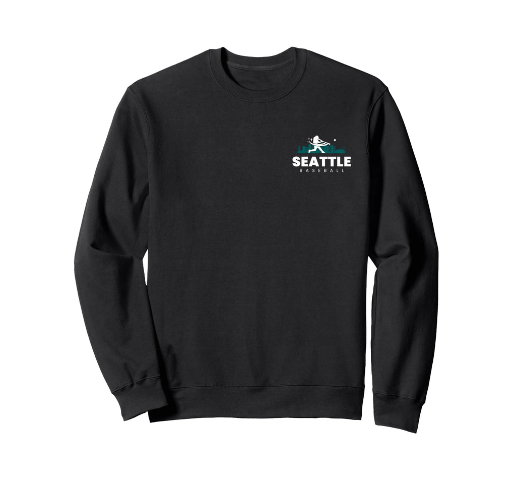 Seattle Baseball Minimalist Baseball Sweatshirt - Graphic Print Men Women - T-Shirt, Sweatshirt, Hoodie