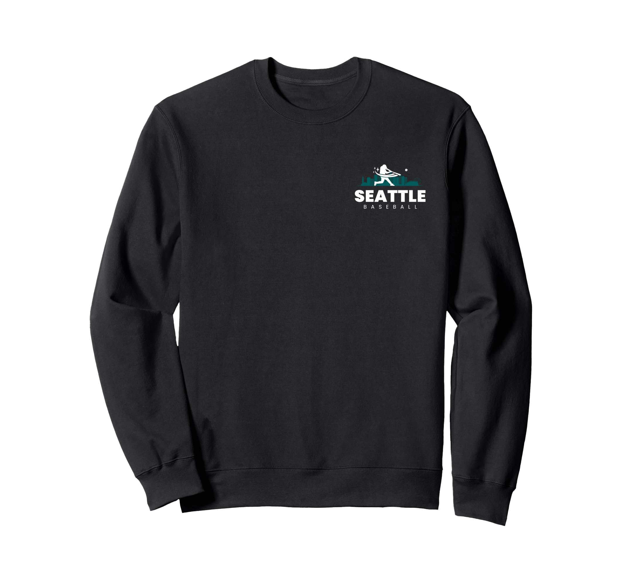 Seattle Baseball Minimalist Baseball Sweatshirt - Graphic Print Men Women - T-Shirt, Sweatshirt, Hoodie