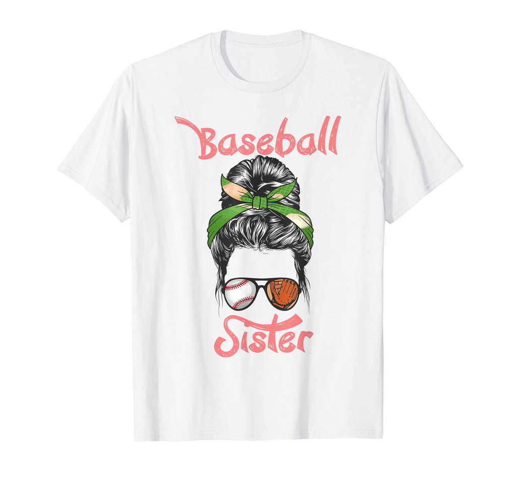 Messy Bun Hairstyle Baseballs Headband T-Shirt - Aesthetic Graphic Unisex - T-Shirt, Sweatshirt, Hoodie