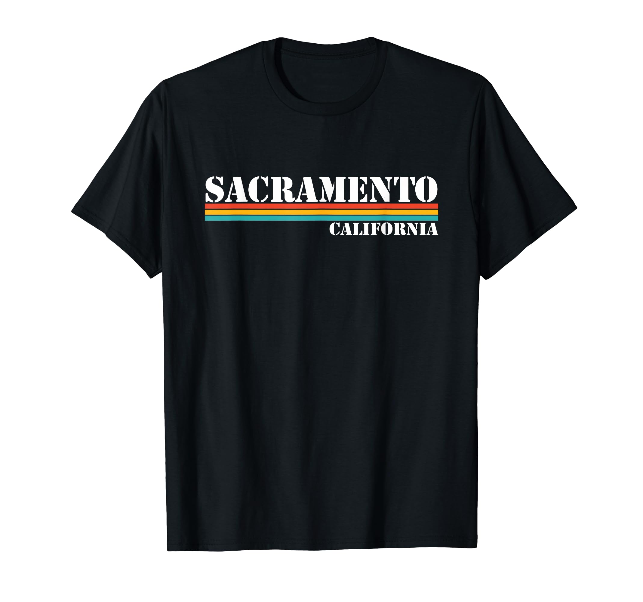 Sacramento California Stripes T-Shirt - Casual Everyday Wear Unisex - T-Shirt, Sweatshirt, Hoodie