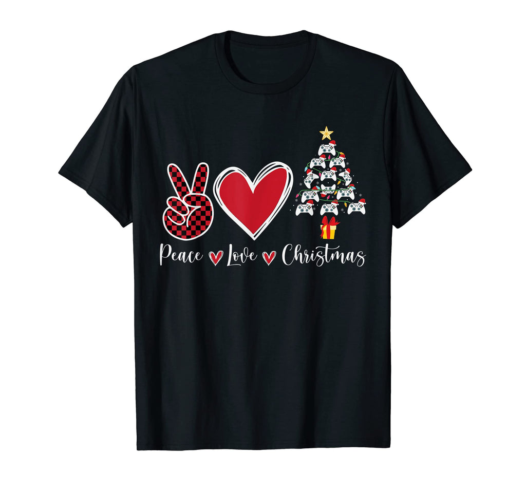 Peace Love Funny Gamer T-Shirt - Unique Graphic Men Women - T-Shirt, Sweatshirt, Hoodie