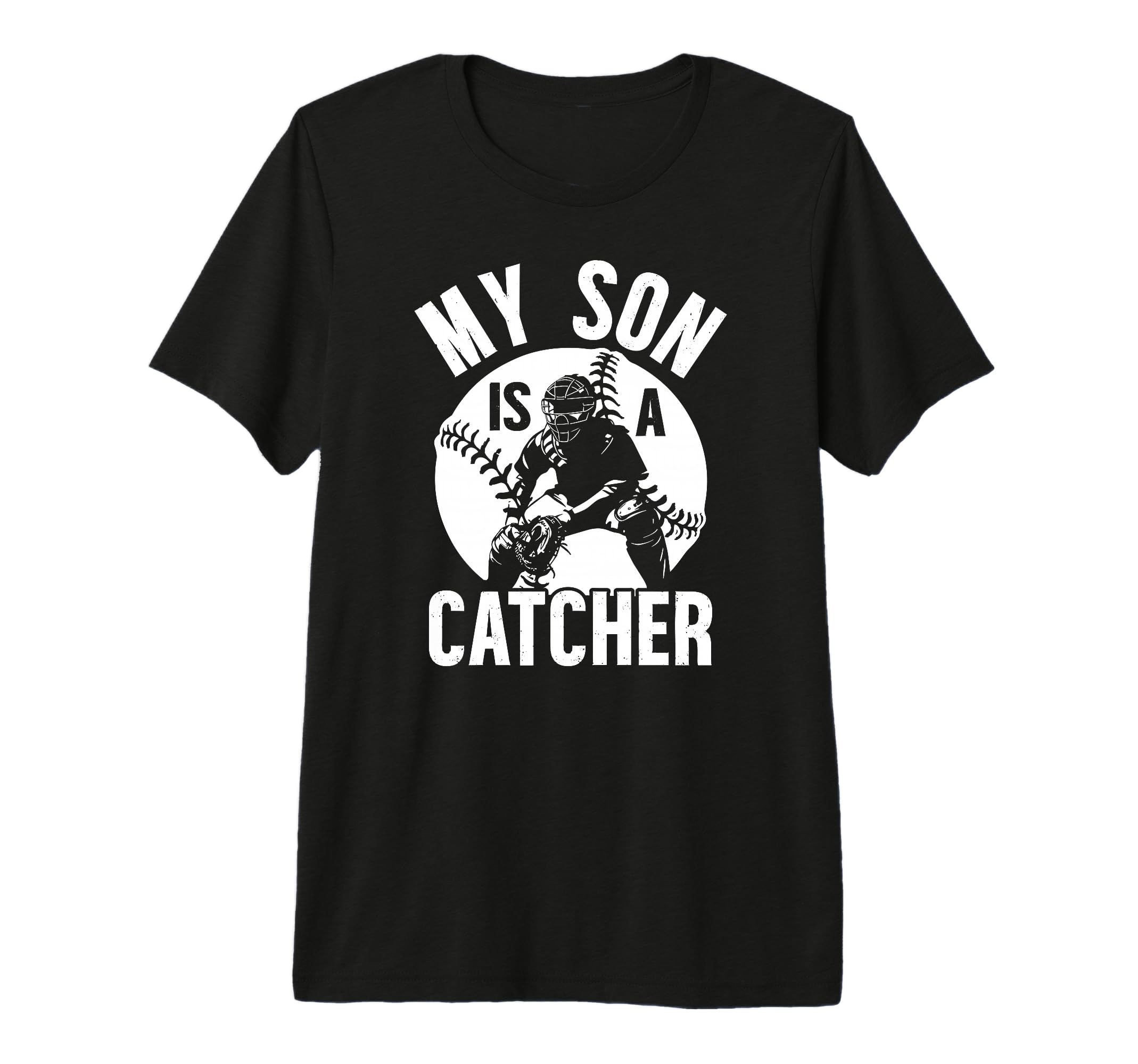 My Son Is Baseball Catcher Mom Baseball T-Shirt - Unique Graphic Unisex - T-Shirt, Sweatshirt, Hoodie
