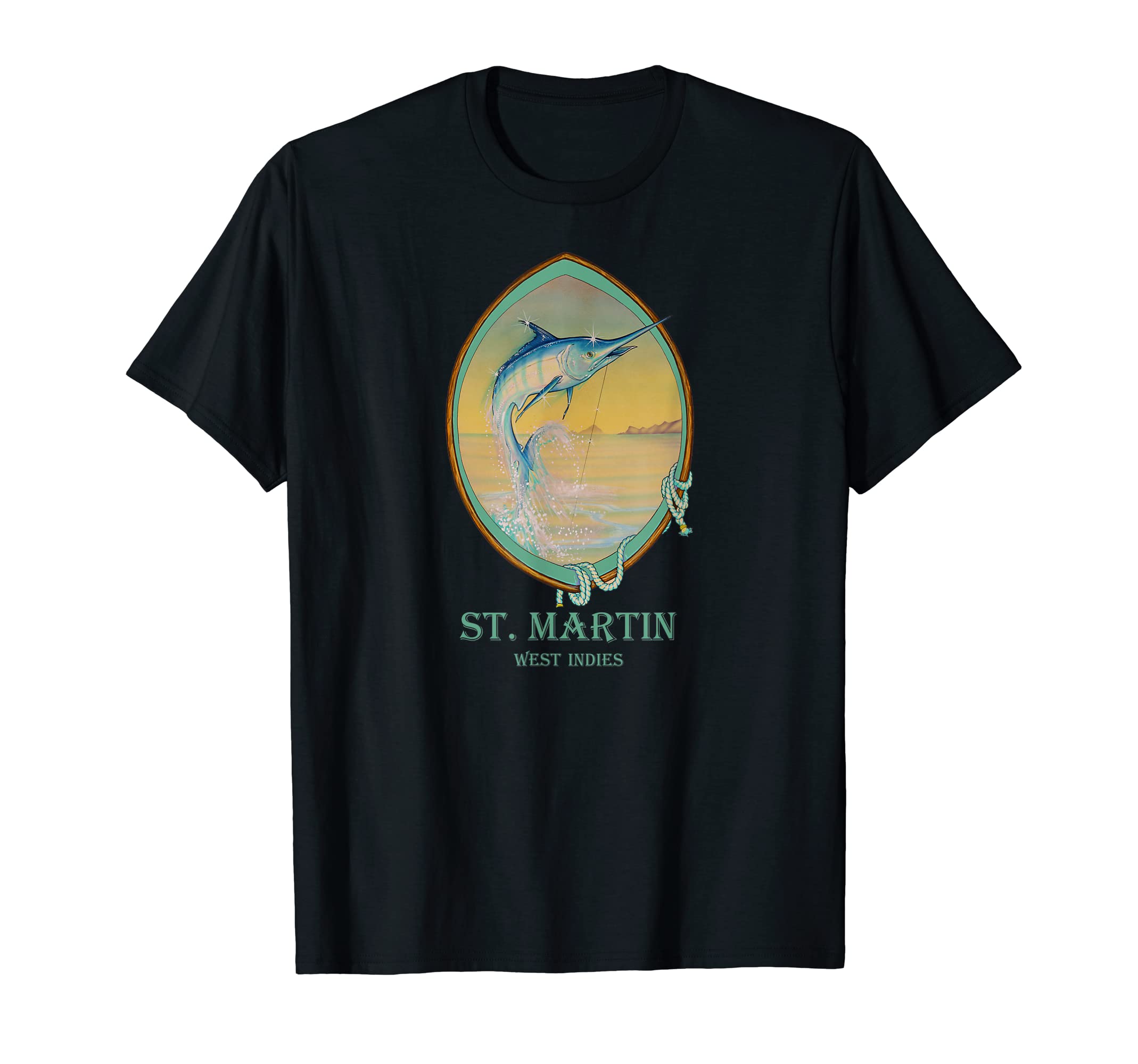 St Martin West Indies Offshore Fishing T-Shirt - Aesthetic Graphic Unisex - T-Shirt, Sweatshirt, Hoodie