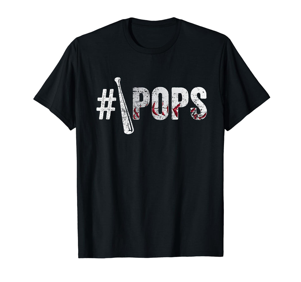 Number One Baseball Pops Fathers Day T-Shirt - Custom Art Print Men Women - T-Shirt, Sweatshirt, Hoodie