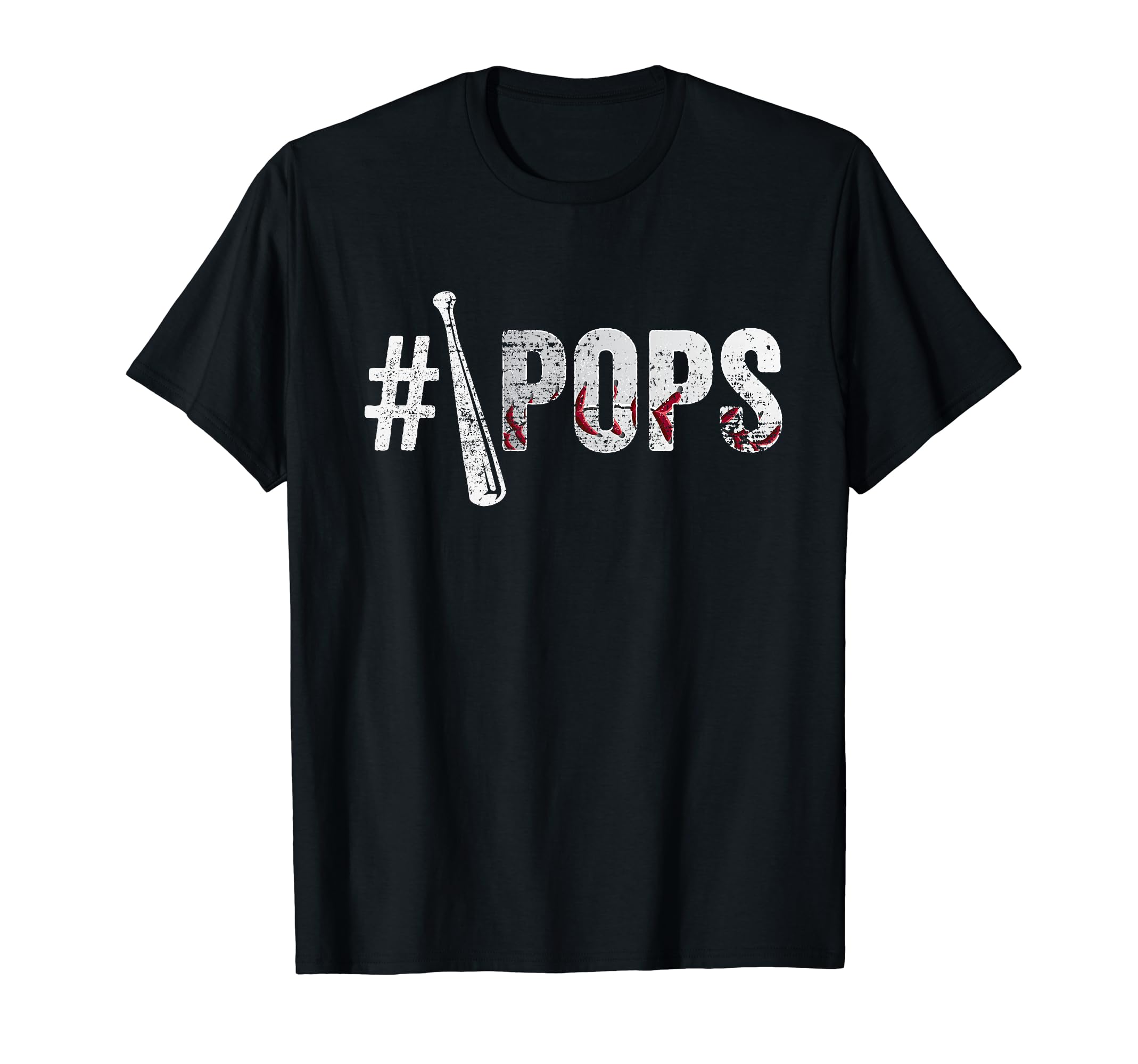 Number One Baseball Pops Fathers Day T-Shirt - Custom Art Print Men Women - T-Shirt, Sweatshirt, Hoodie
