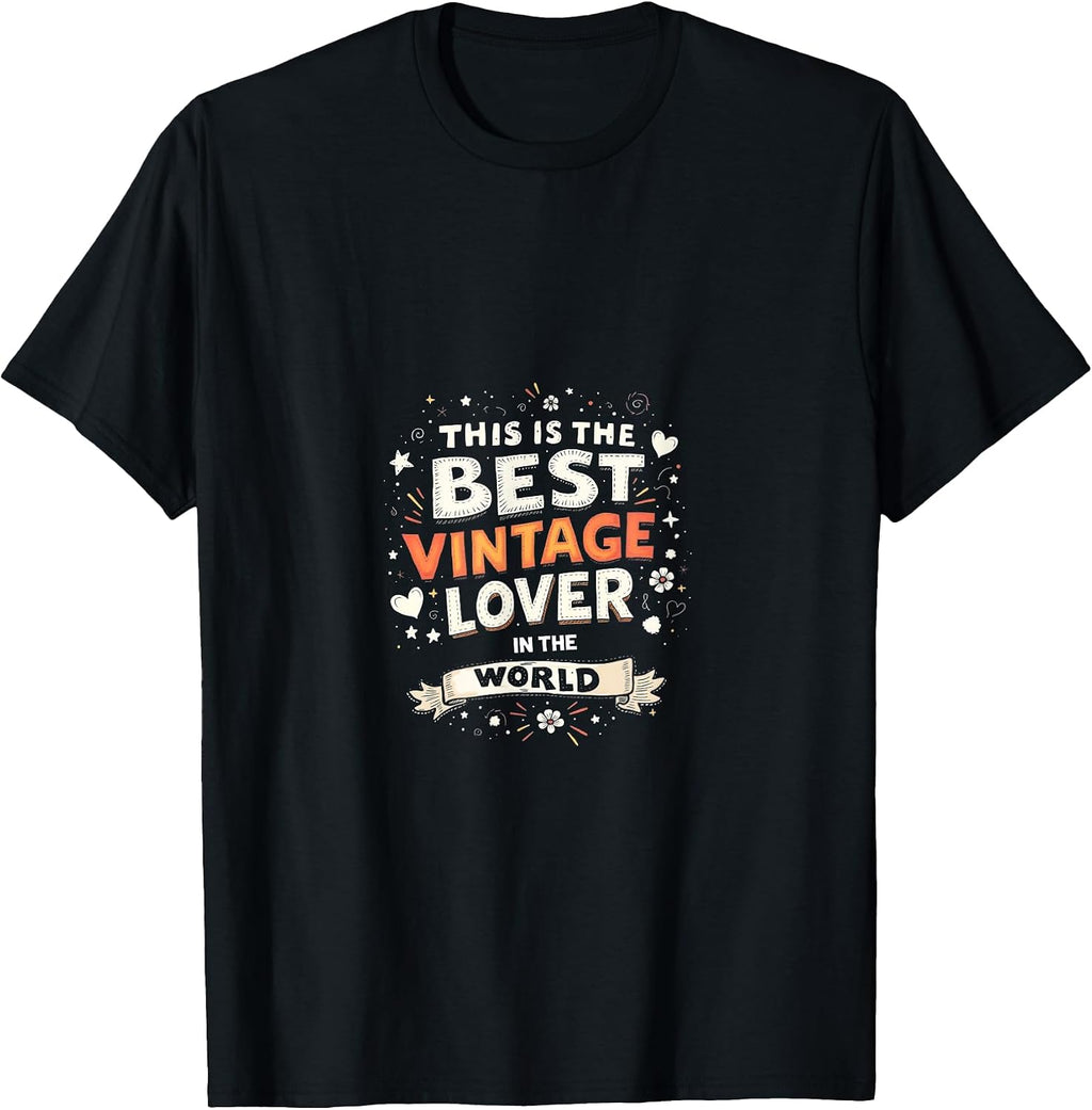 Best Vintage Lover World Retro Style - Adult & Kids T-Shirts, Sweatshirts & Hoodies apparel design preview 1
