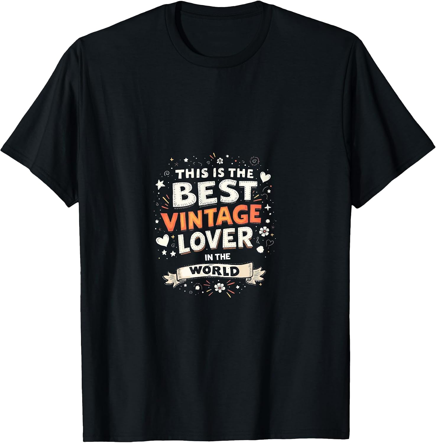 Best Vintage Lover World Retro Style - Adult & Kids T-Shirts, Sweatshirts & Hoodies apparel design preview 1