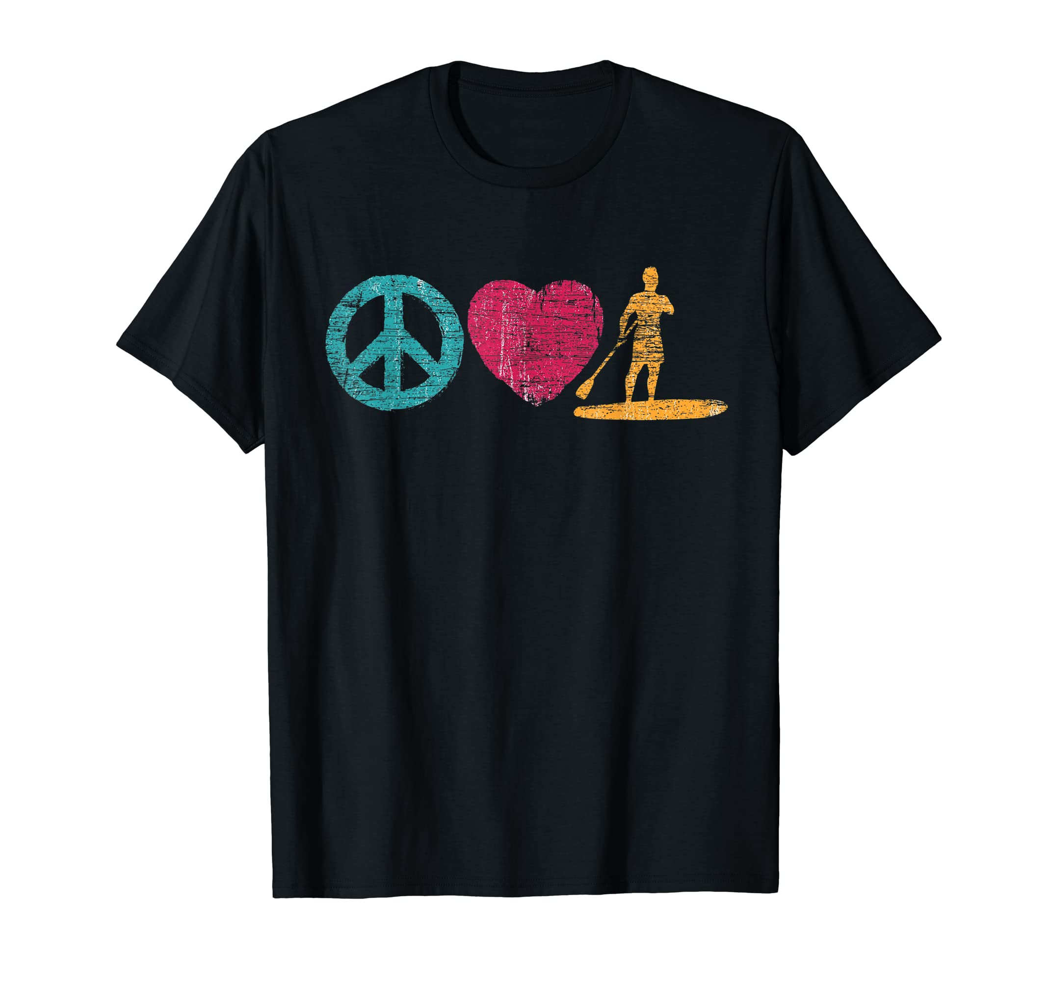 Hippie Paddler Stand Up Paddleboarding T-Shirt - Aesthetic Graphic Unisex - T-Shirt, Sweatshirt, Hoodie